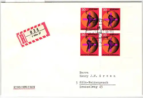 BRD 545 FN auf Brief Formnummer 0 #KT149