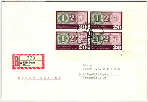 BRD 482 FN auf Brief Formnummer 1 #KT110