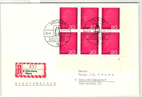 BRD 505 FN auf Brief Formnummer 1 #KT122