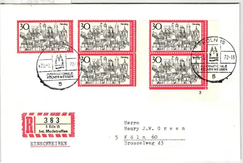 BRD 678 FN auf Brief Formnummer 3 #KT184