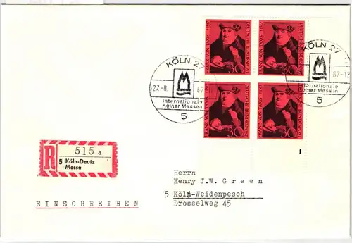 BRD 535 FN auf Brief Formnummer 1 #KT144