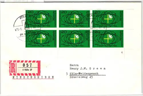 BRD 568 FN auf Brief Formnummer 4 #KT158