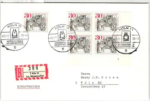 BRD 669 FN auf Brief Formnummer 1 #KT186