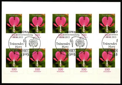 BRD Bund 3034 gestempelt als Folienblatt #KU967