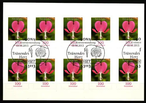 BRD Bund 3034 gestempelt als Folienblatt #KU969