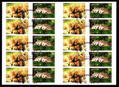 BRD Bund 3053-3054 gestempelt als Folienblatt #KU851