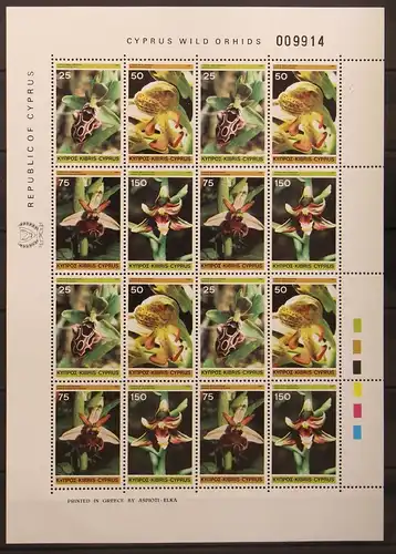 Zypern 552-555 postfrisch Flora, Natur #KS565