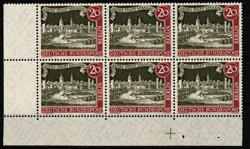 Berlin 159 y mit 159 II und 159 III postfrisch Bogeneinheit Plattenfehler #KS617