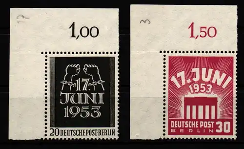 Berlin 110-111 postfrisch mit Eckrand #KS645