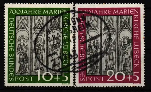 BRD Bund 139-140 gestempelt mit zusammengehörigem Bahnpoststempel #KS674