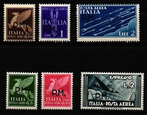 Italien Militärpostmarken A 15-20 postfrisch #KS730