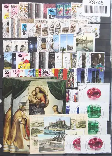 BRD Bund Lot aus 2011-2012 gestempelt meist Sonderstempel Bonn + Berlin #KS748