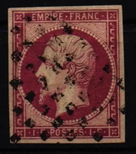 Frankreich 17 gestempelt breitrandig, signiert #KS496