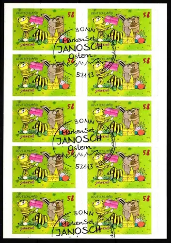 BRD Bund 2996 gestempelt als Folienblatt mit Sonderstempel #KU347