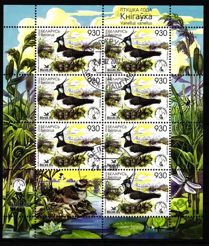 Belarus 617 gestempelt als Kleinbogen Weißrussland #KU265