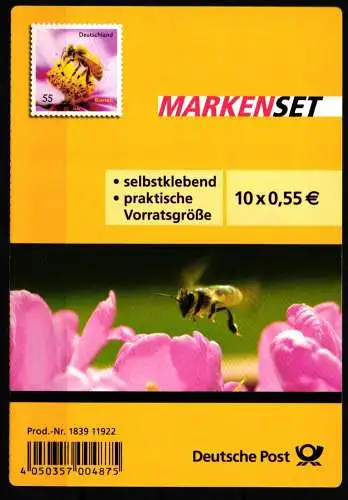 BRD Bund 2799 gestempelt als Markenheftchen mit Sonderstempel #KU355