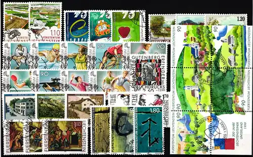 Liechtenstein Jahrgang 1999 gestempelt #KU629