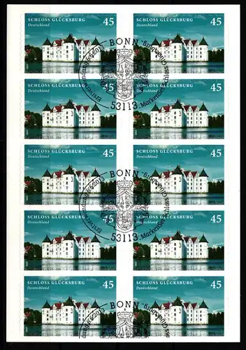 BRD Bund 3016 gestempelt als Folienblatt mit Sonderstempel #KU374