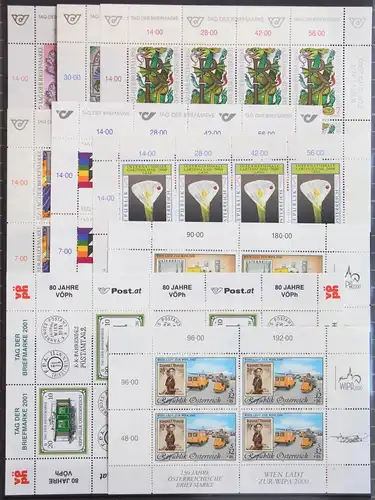 Österreich Lot Kleinbögen postfrisch 20 Bögen #KT917