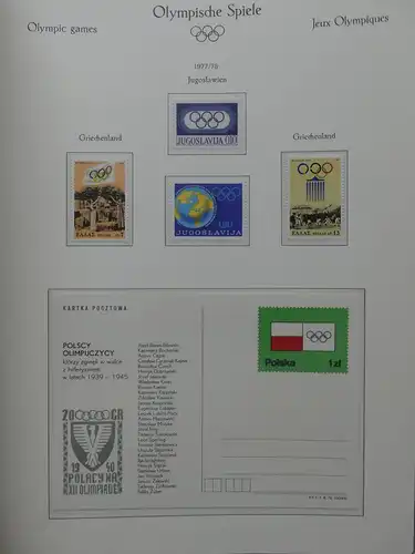 Motiv "Olympische Spiele 1976" postfrische Sammlung im KaBe Vordruck #LY632