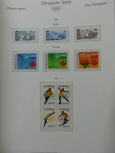 Motiv "Olympische Spiele 1976" postfrische Sammlung im KaBe Vordruck #LY632