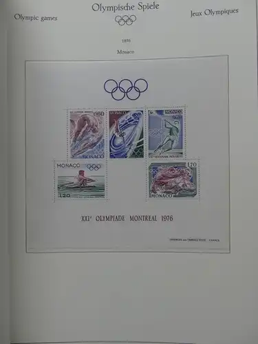 Motiv "Olympische Spiele 1976" postfrische Sammlung im KaBe Vordruck #LY632