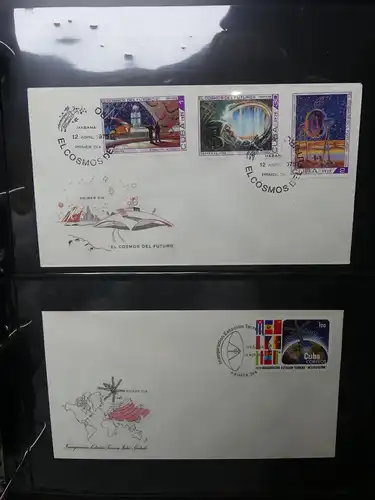 Motiv "Weltraum" FDC-Sammlung meist 50er-60er Jahre im Ring Binder #LY674