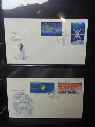 Motiv "Weltraum" FDC-Sammlung meist 50er-60er Jahre im Ring Binder #LY674