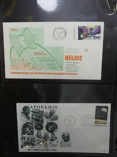 Motiv "Weltraum" FDC-Sammlung meist 50er-60er Jahre im Ring Binder #LY674