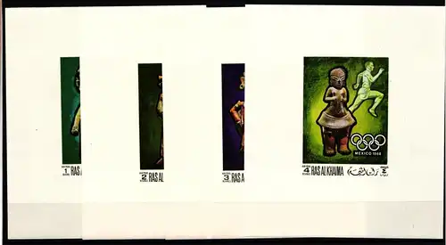 Ras al Khaima 259B-262B als Einzelblocks postfrisch Olympische Spiele #KR013