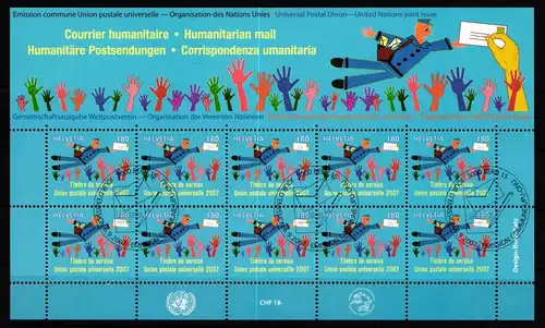 Schweiz 21 gestempelt Kleinbogen #KR039