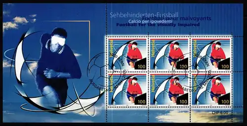 Schweiz 1925 gestempelt Kleinbogen #KR049