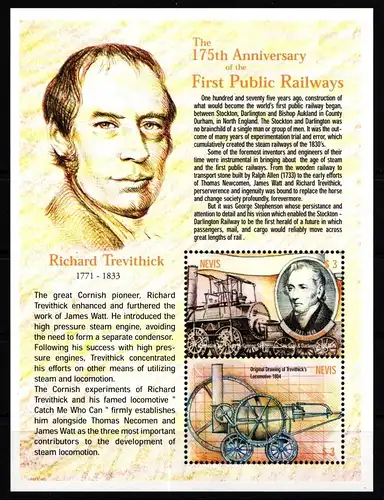 Nevis 1543-1544 als Block postfrisch #KR116