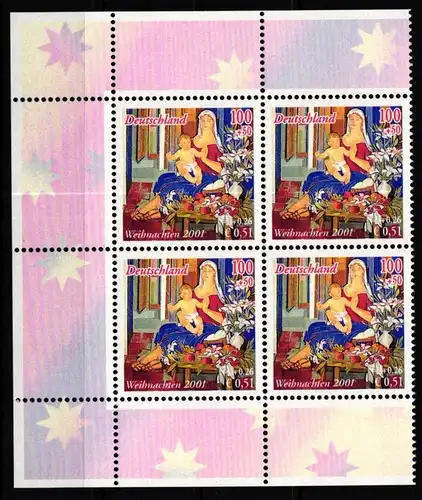 BRD Bund Viererblock 2226 postfrisch #KV495