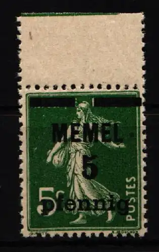 Memel 18 c postfrisch geprüft Huylmans BPP #KR451