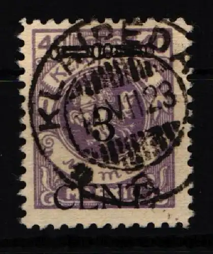 Memel 178 III gestempelt geprüft Haslau BPP #KS814