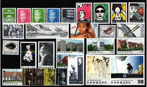 Dänemark Jahrgang 2003 mit 1454-1487 postfrisch #KF789