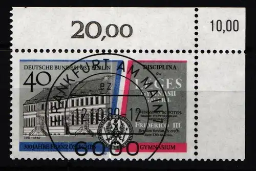 Berlin 856 gestempelt KBWZ, Vollstempel, Originalgummi #KU417