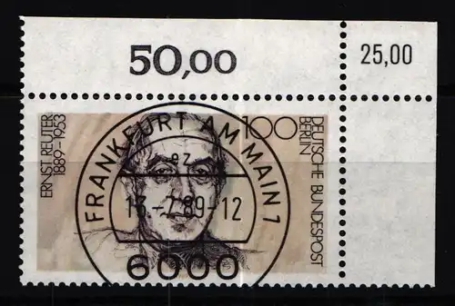 Berlin 846 gestempelt KBWZ, Vollstempel, Originalgummi #KU421