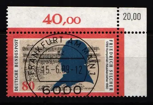 Berlin 1425 gestempelt KBWZ, Vollstempel, Originalgummi #KU429