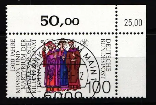 Berlin 1424 gestempelt KBWZ, Vollstempel, Originalgummi #KU431