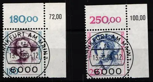 BRD Bund 1427-1428 gestempelt KBWZ, Vollstempel, Originalgummi #KU406