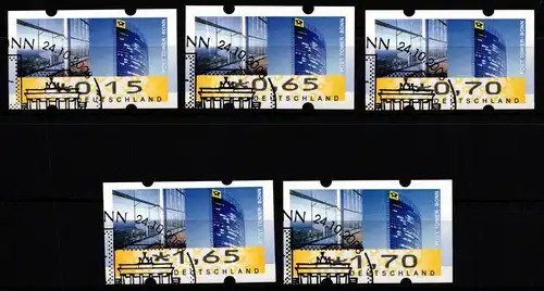 BRD Automatenmarken 7 VS 1 gestempelt Ersttagsstempel Sonderstempel #KU480