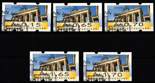 BRD Automatenmarken 6 VS 1 gestempelt Ersttagsstempel Sonderstempel #KU475