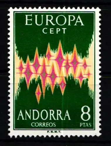 Andorra spanisch 71 postfrisch Europa Union Cept #KU498