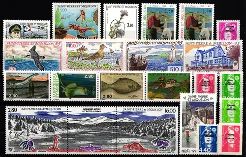 Saint-Pierre und Miquelon Jahrgang 1993 mit 648-669 postfrisch #KV055