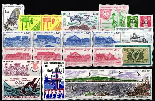 Saint-Pierre und Miquelon Jahrgang 1991 mit 608-629 postfrisch #KV057
