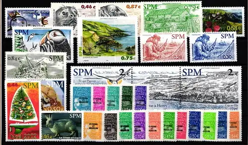 Saint-Pierre und Miquelon Jahrgang 2002 mit 844-874 postfrisch #KV050