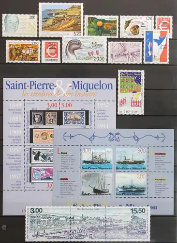 Saint-Pierre und Miquelon Jahrgang 1999 mit 769-789 postfrisch #KV066