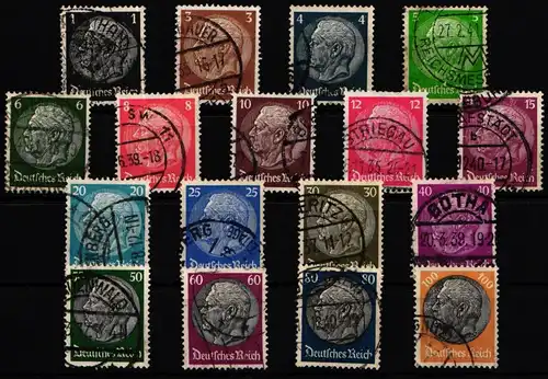 Deutsches Reich 512-528 gestempelt #KV802